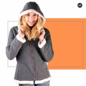 Sherpa Lined Hoodie Outerwear Jacket
